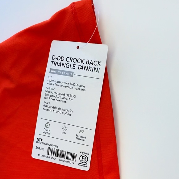 ATHLETA Triangle Tankini Crock Back - Picture 4 of 7